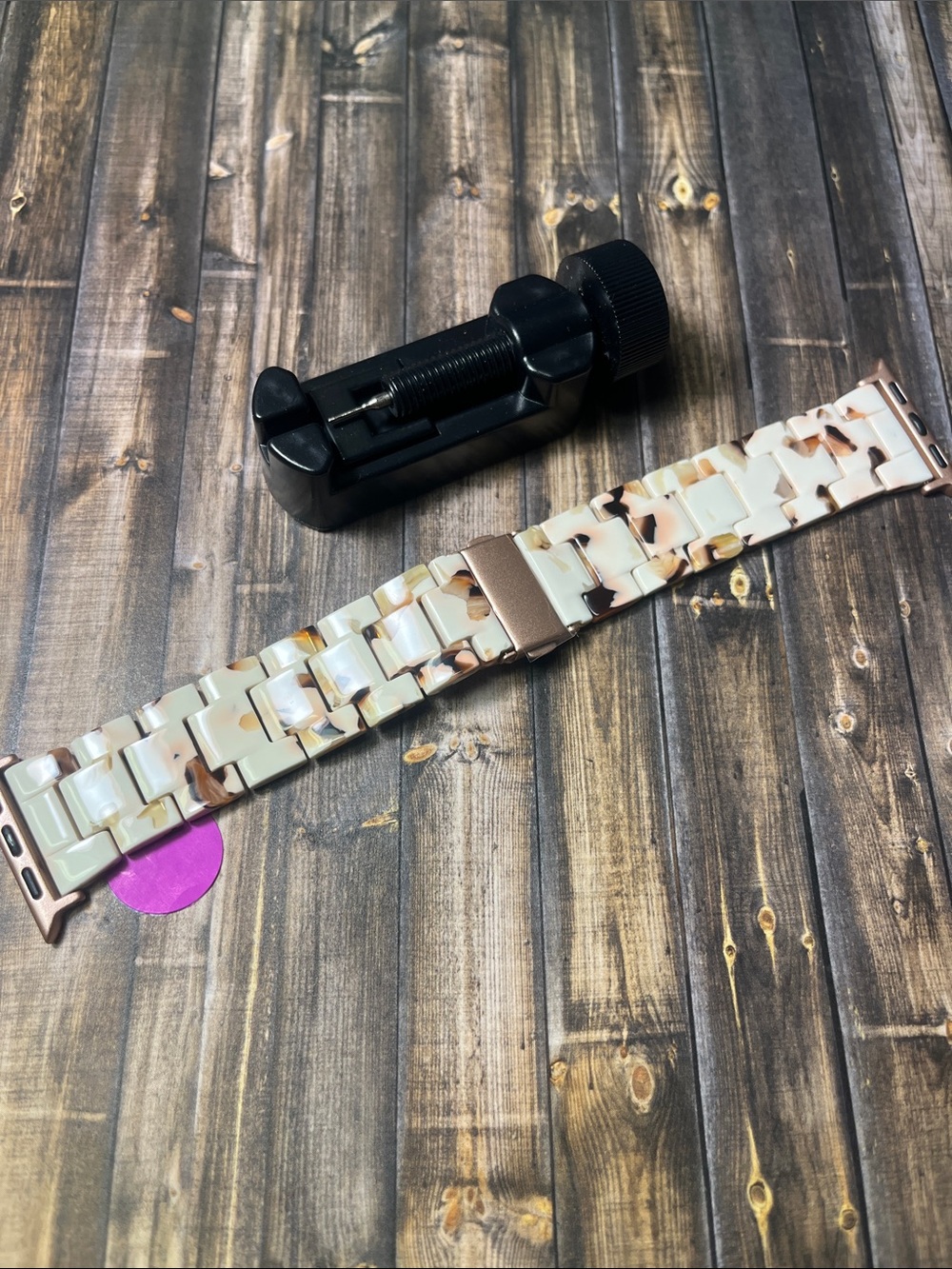 5for$10 Cream Marble Adjustable 38mm/40mm Apple Watch Watchband Accessories